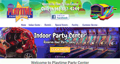 Desktop Screenshot of playtimepartycenter.com