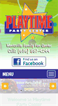 Mobile Screenshot of playtimepartycenter.com